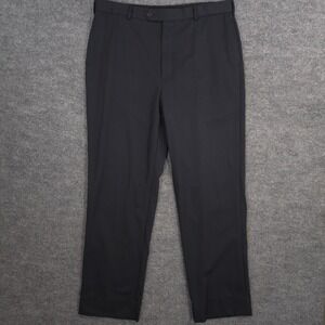 Brooks Brothers Wool Dress Pants Mens *37x33 Deep Navy Madison Business Formal